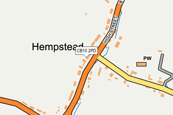 CB10 2PD map - OS OpenMap – Local (Ordnance Survey)