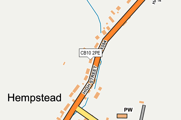 CB10 2PE map - OS OpenMap – Local (Ordnance Survey)