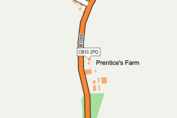 CB10 2PQ map - OS OpenMap – Local (Ordnance Survey)