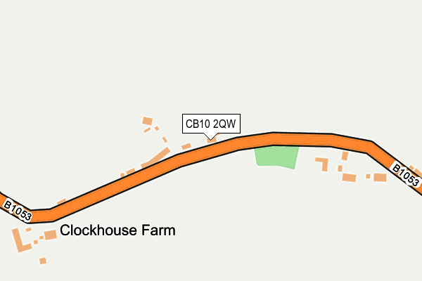 CB10 2QW map - OS OpenMap – Local (Ordnance Survey)