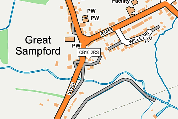 CB10 2RS map - OS OpenMap – Local (Ordnance Survey)