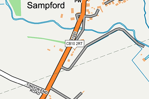 CB10 2RT map - OS OpenMap – Local (Ordnance Survey)