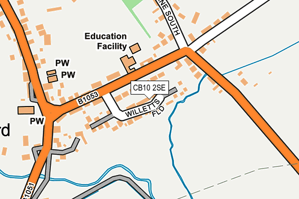 CB10 2SE map - OS OpenMap – Local (Ordnance Survey)