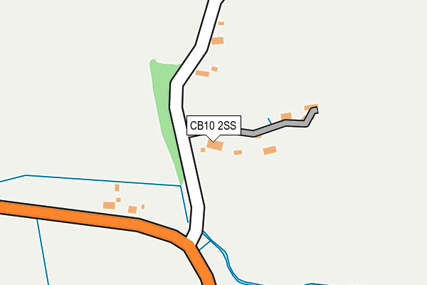 CB10 2SS map - OS OpenMap – Local (Ordnance Survey)