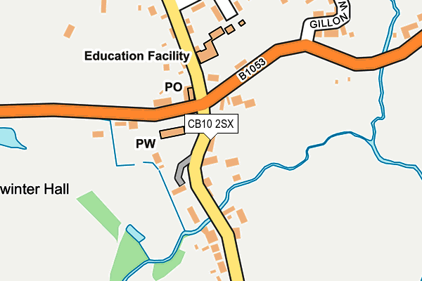 CB10 2SX map - OS OpenMap – Local (Ordnance Survey)