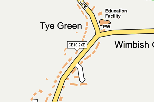 CB10 2XE map - OS OpenMap – Local (Ordnance Survey)