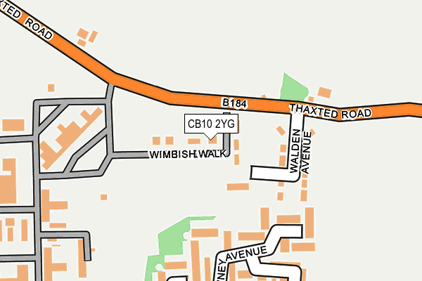 CB10 2YG map - OS OpenMap – Local (Ordnance Survey)