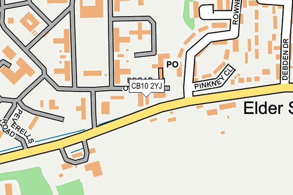 CB10 2YJ map - OS OpenMap – Local (Ordnance Survey)