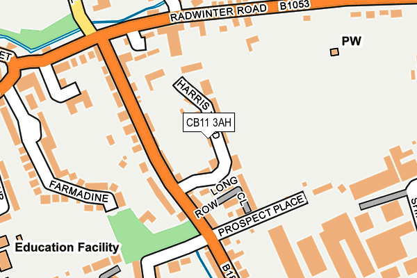 CB11 3AH map - OS OpenMap – Local (Ordnance Survey)