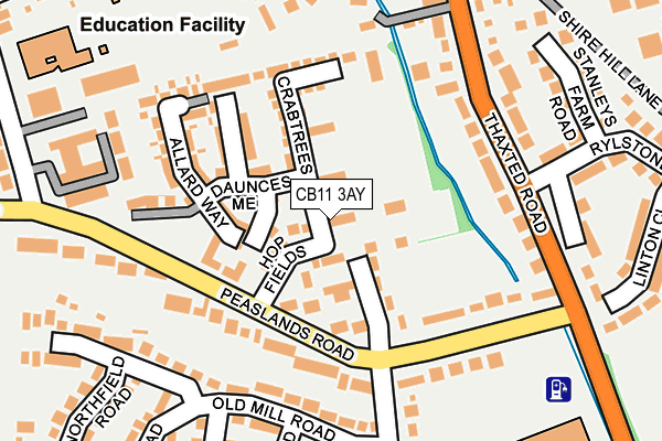 CB11 3AY map - OS OpenMap – Local (Ordnance Survey)