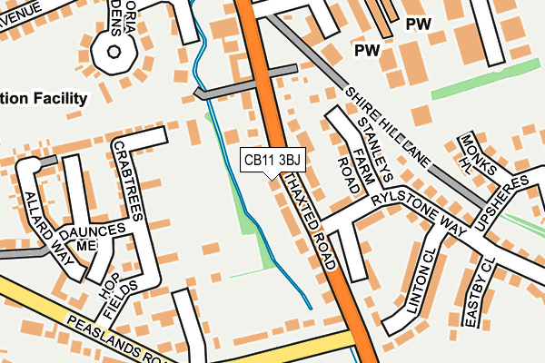 CB11 3BJ map - OS OpenMap – Local (Ordnance Survey)