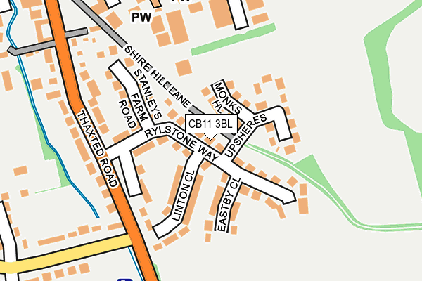 CB11 3BL map - OS OpenMap – Local (Ordnance Survey)