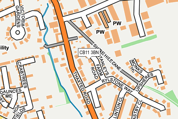 CB11 3BN map - OS OpenMap – Local (Ordnance Survey)