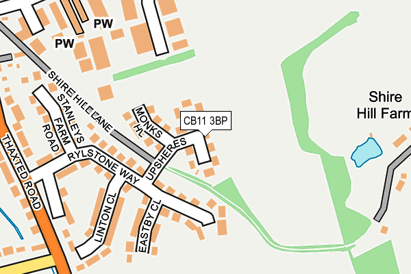 CB11 3BP map - OS OpenMap – Local (Ordnance Survey)