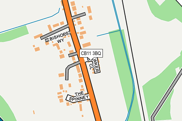 CB11 3BQ map - OS OpenMap – Local (Ordnance Survey)