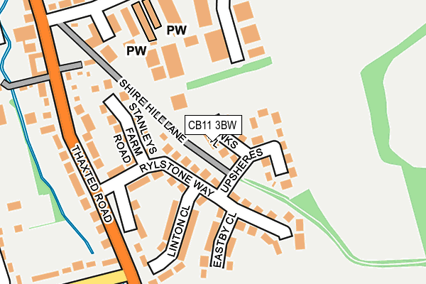 CB11 3BW map - OS OpenMap – Local (Ordnance Survey)