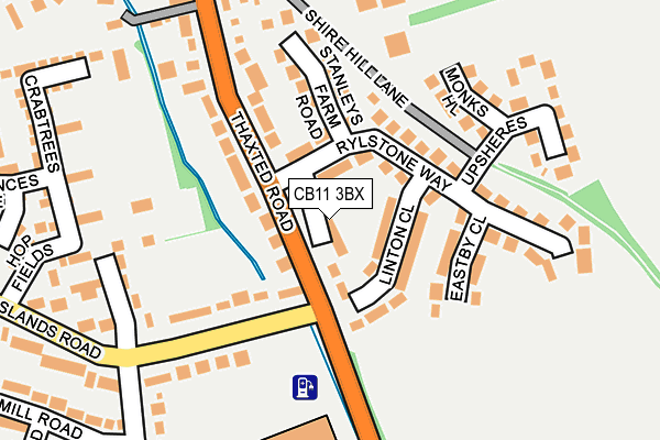 CB11 3BX map - OS OpenMap – Local (Ordnance Survey)