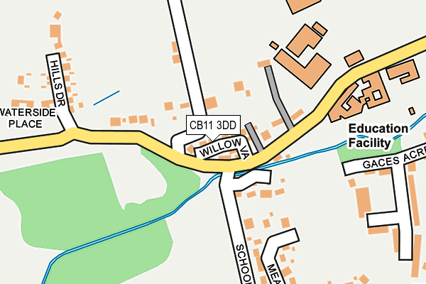 CB11 3DD map - OS OpenMap – Local (Ordnance Survey)