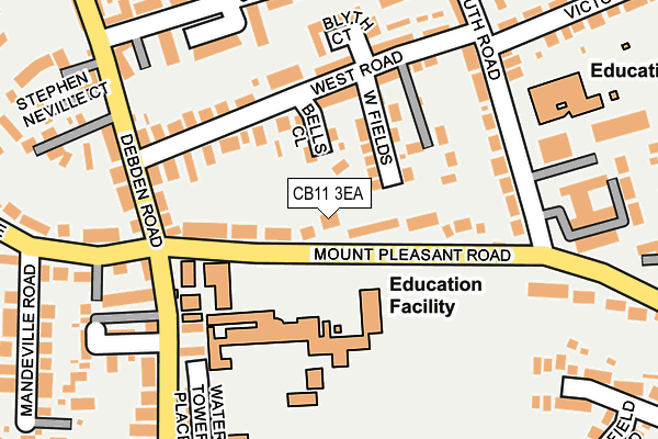 CB11 3EA map - OS OpenMap – Local (Ordnance Survey)