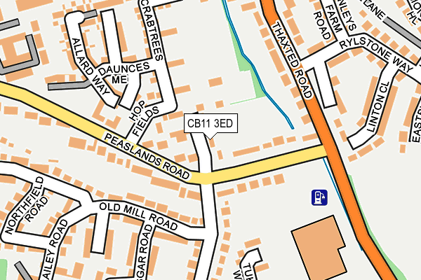 CB11 3ED map - OS OpenMap – Local (Ordnance Survey)