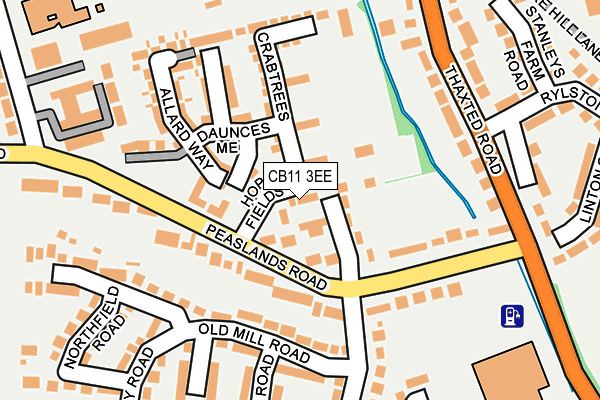 CB11 3EE map - OS OpenMap – Local (Ordnance Survey)