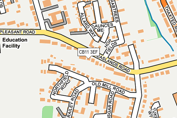 CB11 3EF map - OS OpenMap – Local (Ordnance Survey)