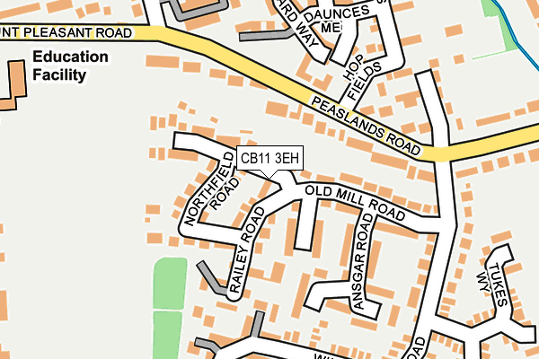 CB11 3EH map - OS OpenMap – Local (Ordnance Survey)