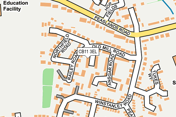 CB11 3EL map - OS OpenMap – Local (Ordnance Survey)