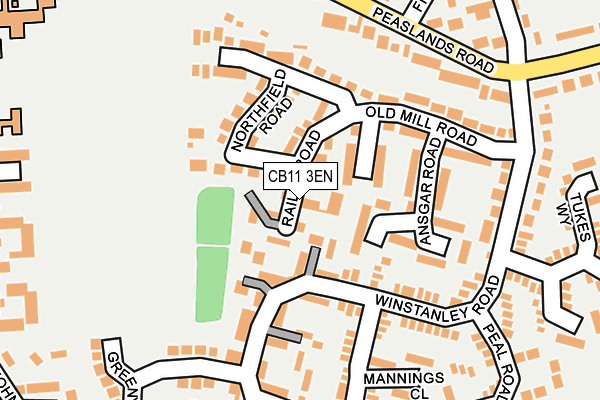 CB11 3EN map - OS OpenMap – Local (Ordnance Survey)