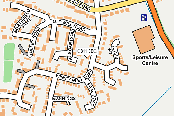 CB11 3EQ map - OS OpenMap – Local (Ordnance Survey)