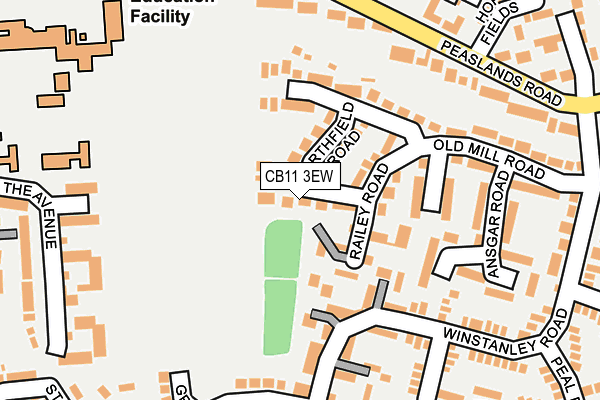 CB11 3EW map - OS OpenMap – Local (Ordnance Survey)