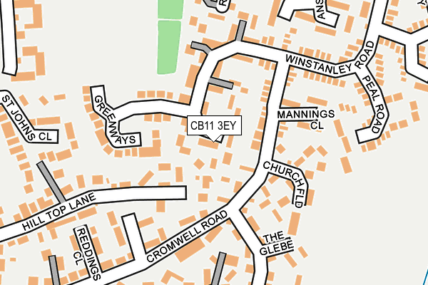 CB11 3EY map - OS OpenMap – Local (Ordnance Survey)