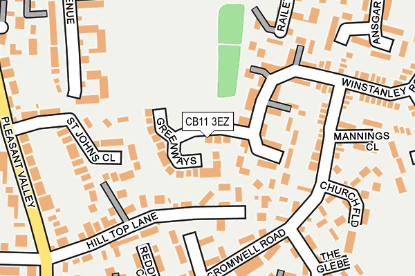 CB11 3EZ map - OS OpenMap – Local (Ordnance Survey)