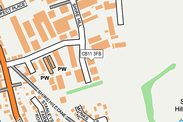 CB11 3FB map - OS OpenMap – Local (Ordnance Survey)