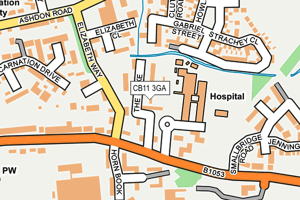CB11 3GA map - OS OpenMap – Local (Ordnance Survey)