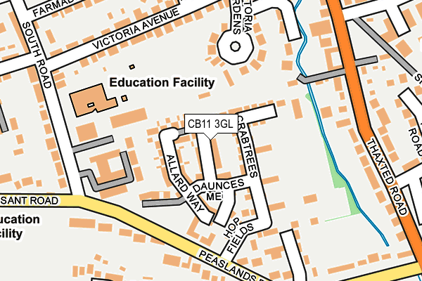 CB11 3GL map - OS OpenMap – Local (Ordnance Survey)