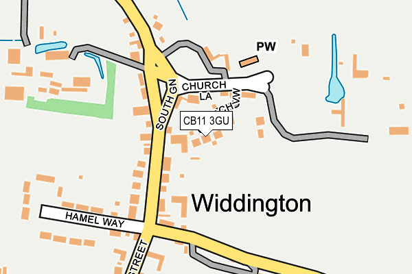 CB11 3GU map - OS OpenMap – Local (Ordnance Survey)