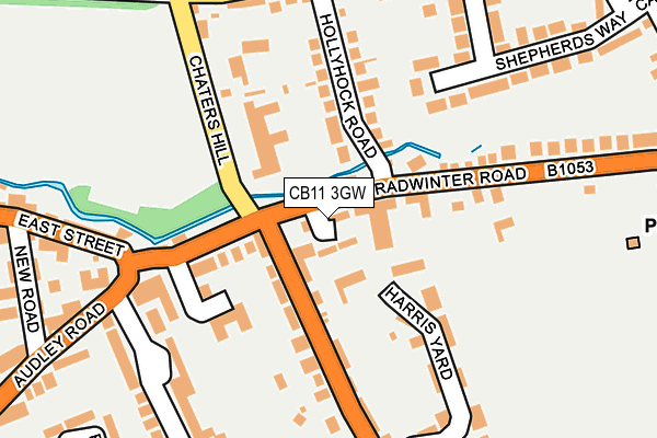 CB11 3GW map - OS OpenMap – Local (Ordnance Survey)
