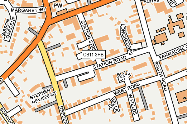 CB11 3HB map - OS OpenMap – Local (Ordnance Survey)