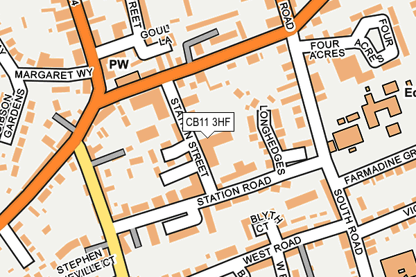 CB11 3HF map - OS OpenMap – Local (Ordnance Survey)