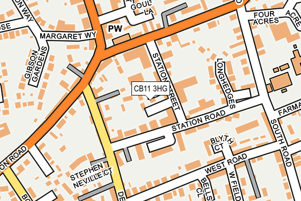 CB11 3HG map - OS OpenMap – Local (Ordnance Survey)
