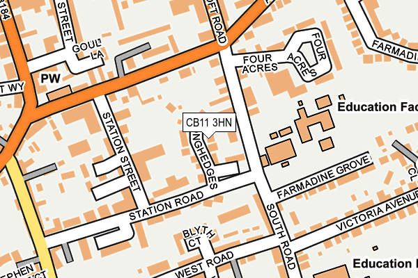 CB11 3HN map - OS OpenMap – Local (Ordnance Survey)