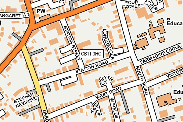 CB11 3HQ map - OS OpenMap – Local (Ordnance Survey)