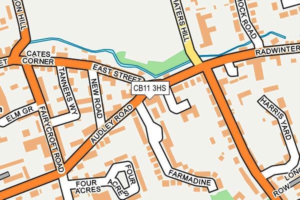 CB11 3HS map - OS OpenMap – Local (Ordnance Survey)