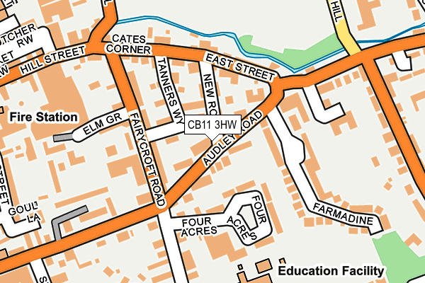 CB11 3HW map - OS OpenMap – Local (Ordnance Survey)