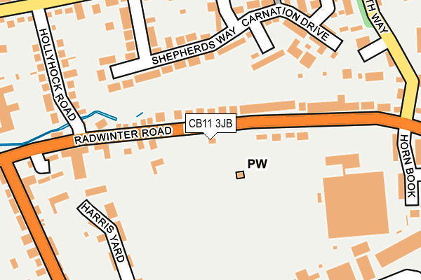 CB11 3JB map - OS OpenMap – Local (Ordnance Survey)