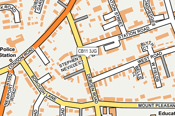 CB11 3JG map - OS OpenMap – Local (Ordnance Survey)