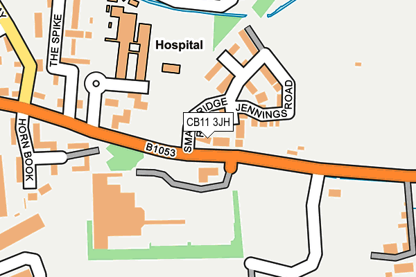 CB11 3JH map - OS OpenMap – Local (Ordnance Survey)