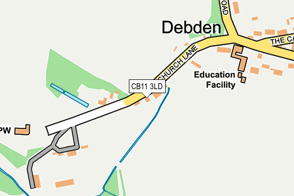 CB11 3LD map - OS OpenMap – Local (Ordnance Survey)