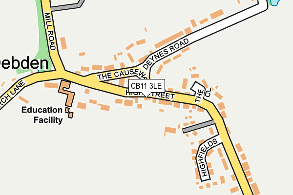 CB11 3LE map - OS OpenMap – Local (Ordnance Survey)